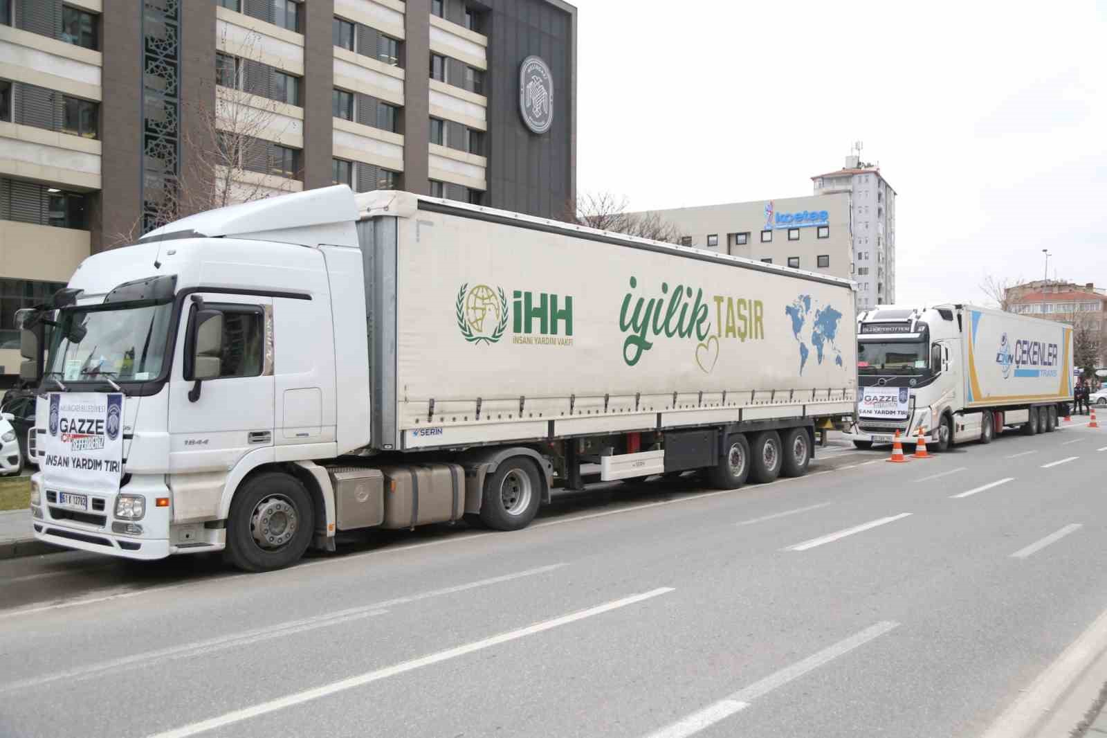 Melikgazi’nin yardım eli yine Gazze’ye uzandı

