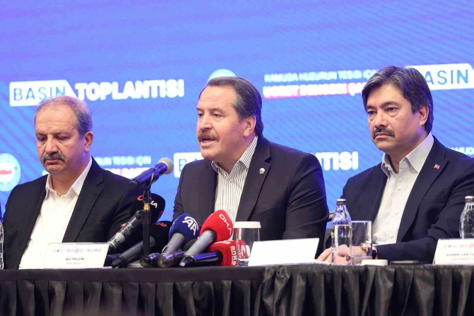 Memur-Sen Başkanı Yalçın: "Kamu personel sistemine ilişkin yapılacak köklü çalışmanın tamamlayıcı unsuru toplu sözleşme yasamız olmalıdır"
