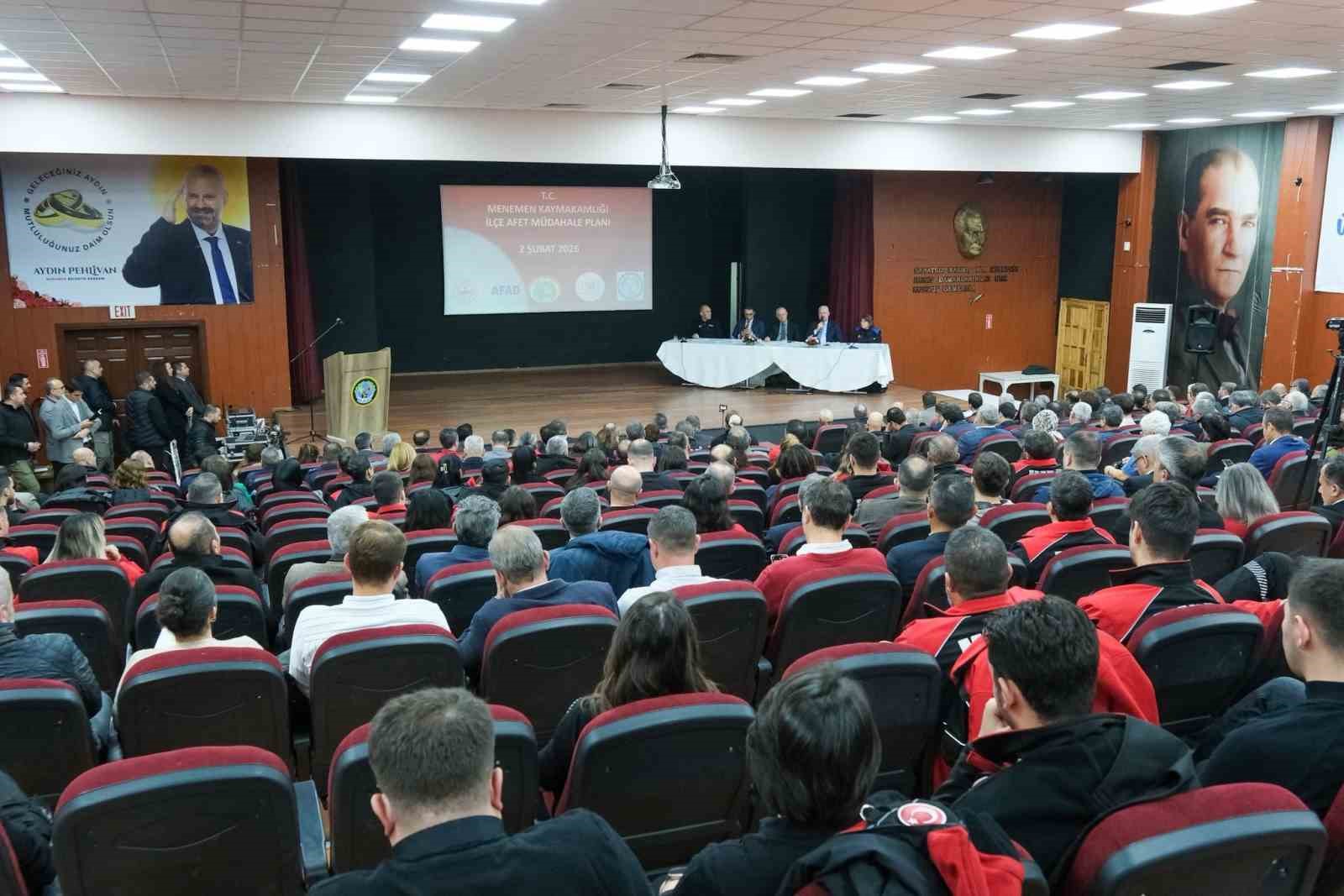 Menemen’de ‘afet’ toplantısı
