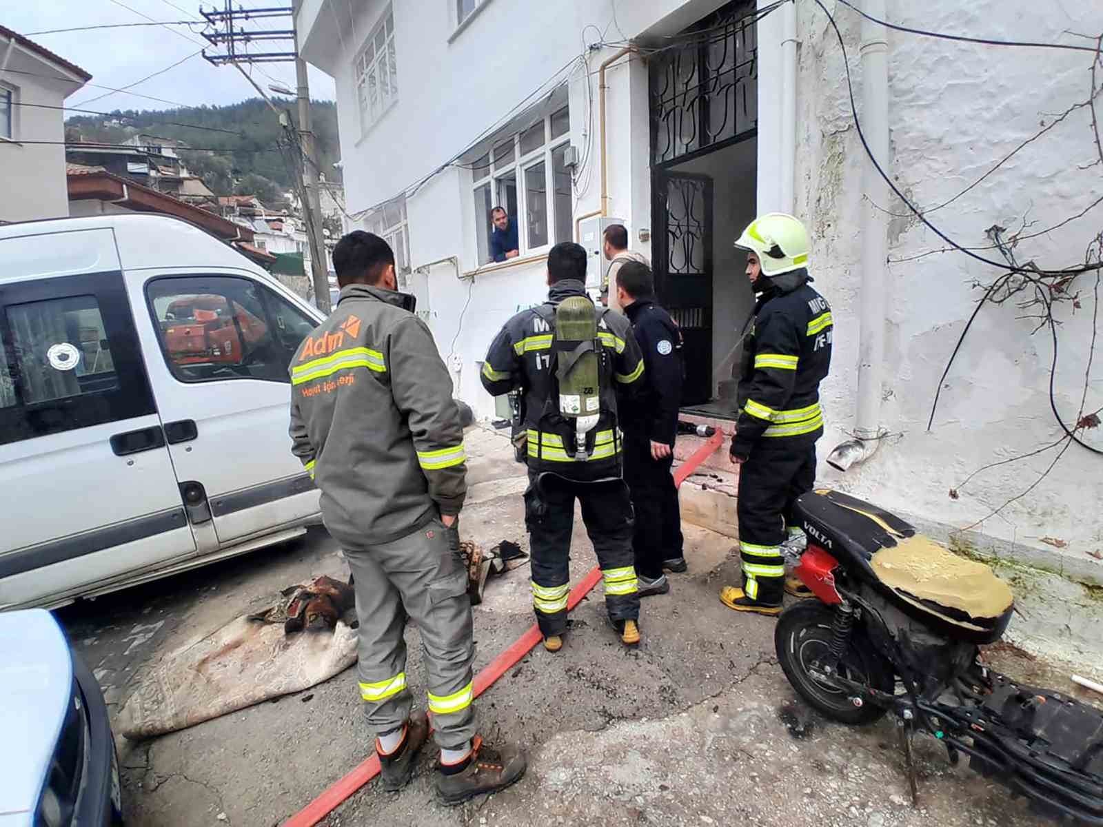Menteşe Kentsel sit alanındaki yangın korkuttu
