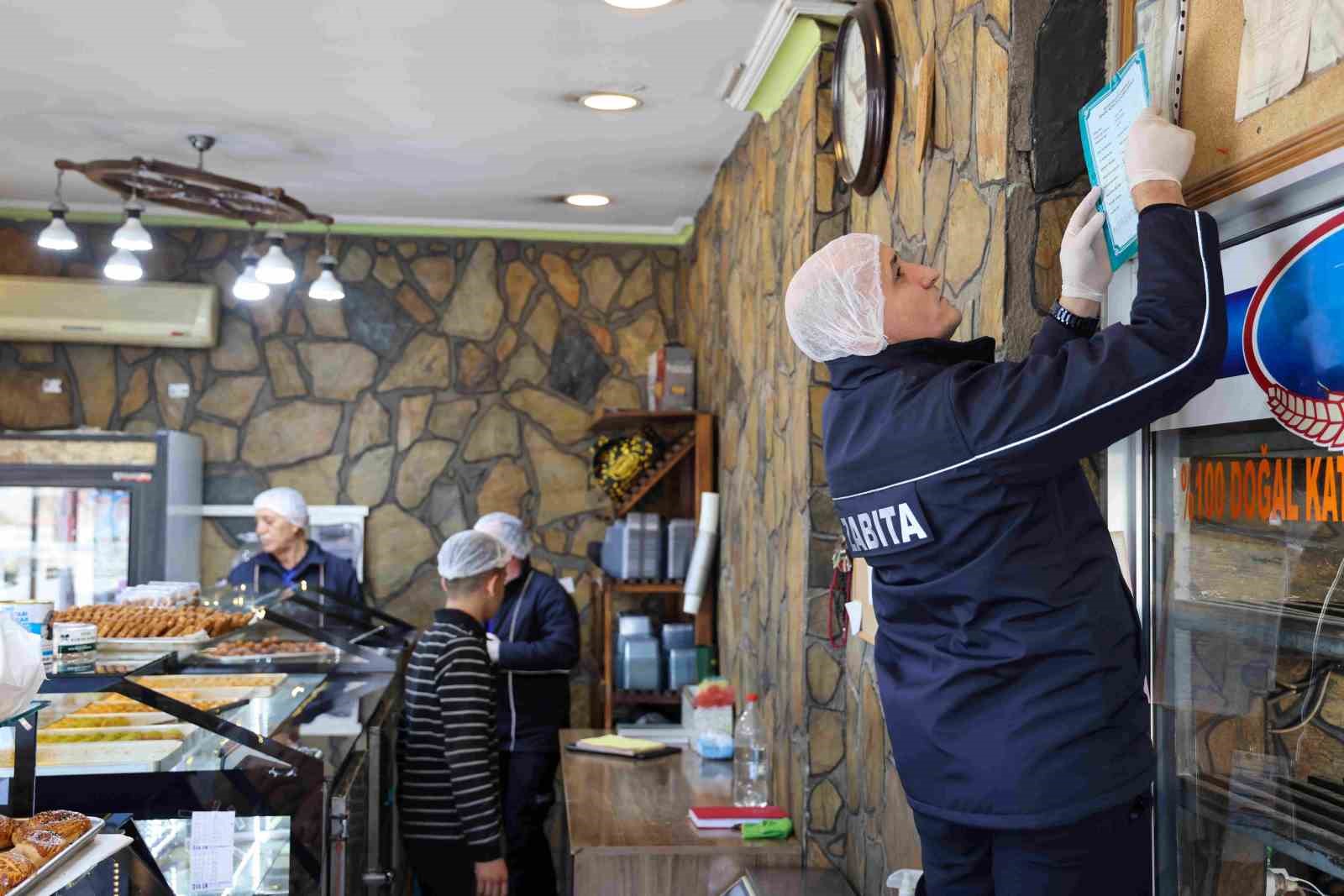 Meram zabıtasından fırın ve pastanelere sıkı takip
