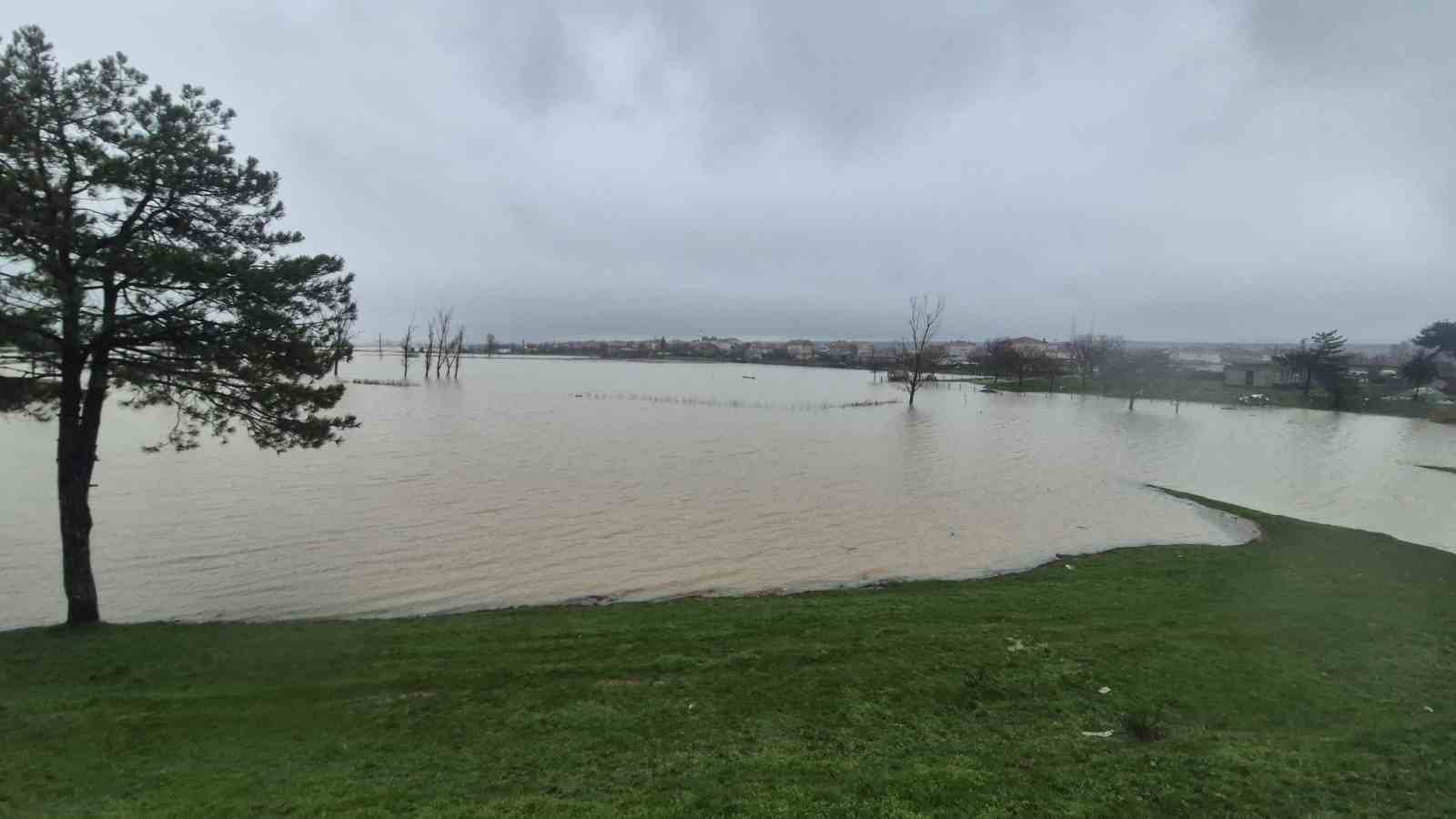 Meriç Nehri’nden taşan sular yaşam alanlarına kadar ulaştı
