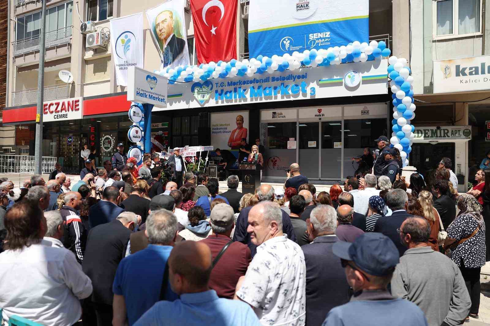 Merkezefendi Halk Market’in 3. şubesi hizmete açıldı
