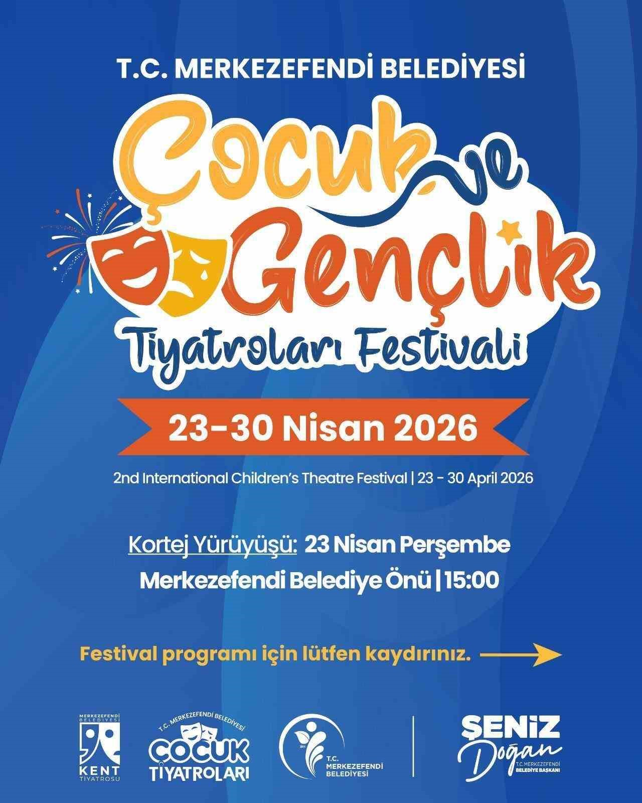 Merkezefendi’de 2. Çocuk ve Gençlik Tiyatroları Festivali başlıyor
