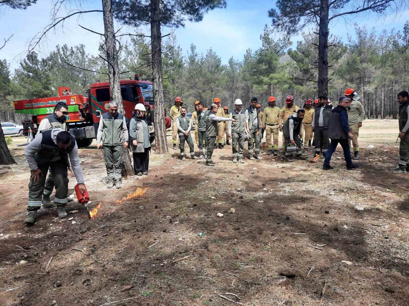 Mersin’de orman yangınlarına karşı tatbikat yapıldı
