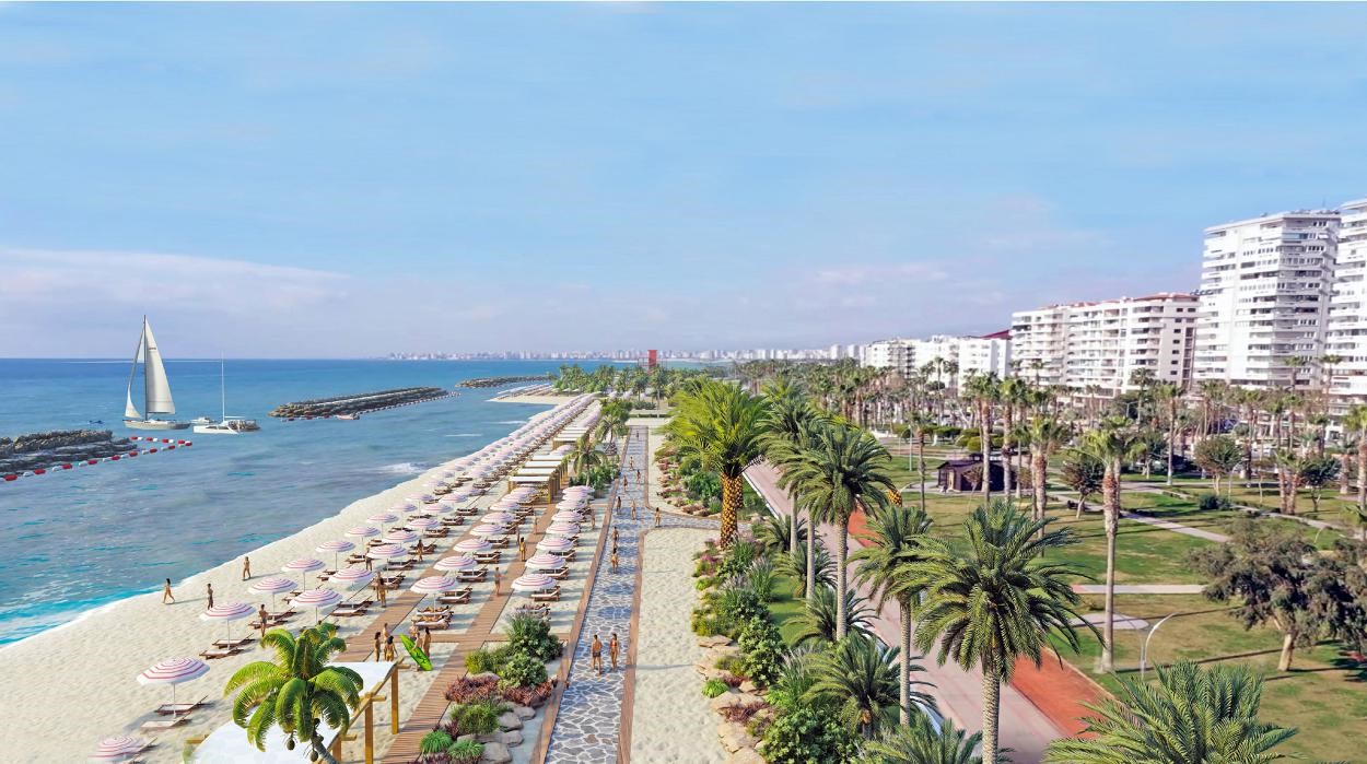 Mersin’de sahil hattına ’Plaj Mersin’ projesi

