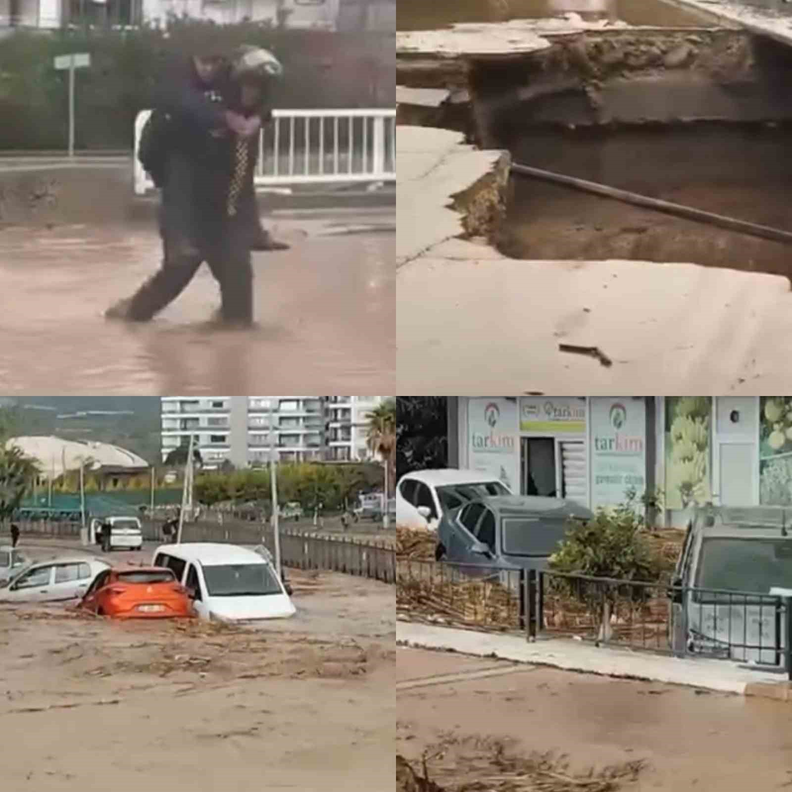 Mersin’deki selden geriye bu görüntüler kaldı: 51 ev ve işyeri zarar gördü, 12 kişi kurtarıldı
