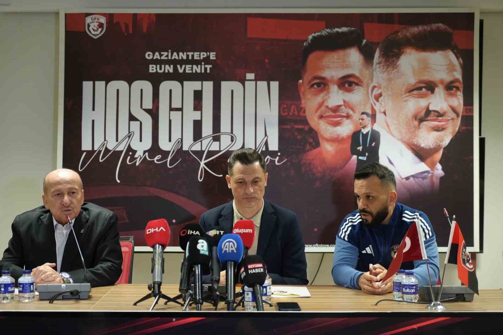 Mirel Radoi, Gaziantep FK’daki görevine iddialı başladı: "Türkiye’ye meydan okumaya geldim"
