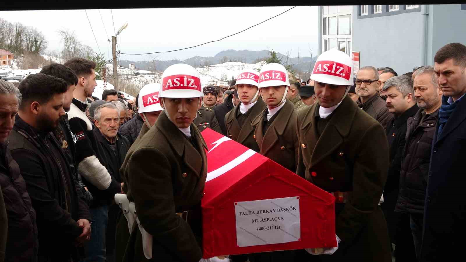 Motosiklet kazasında hayatını kaybeden astsubay, Ordu’da toprağa verildi
