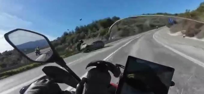 Motosiklette ölüm böyle geldi...
