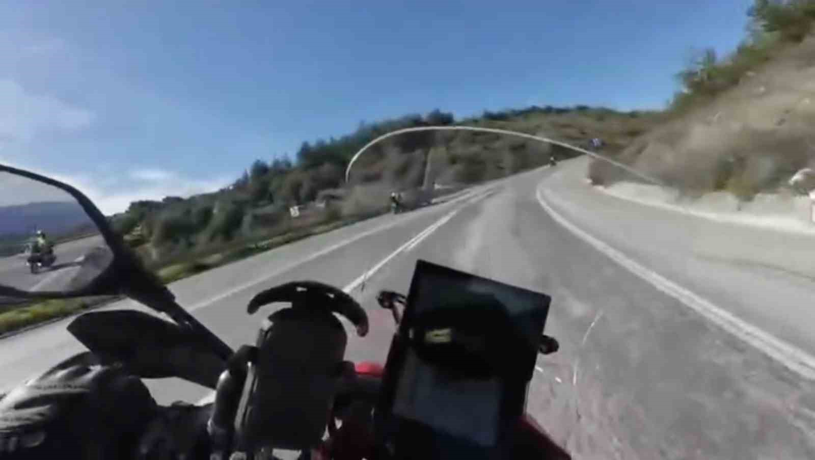 Motosiklette ölüm böyle geldi...
