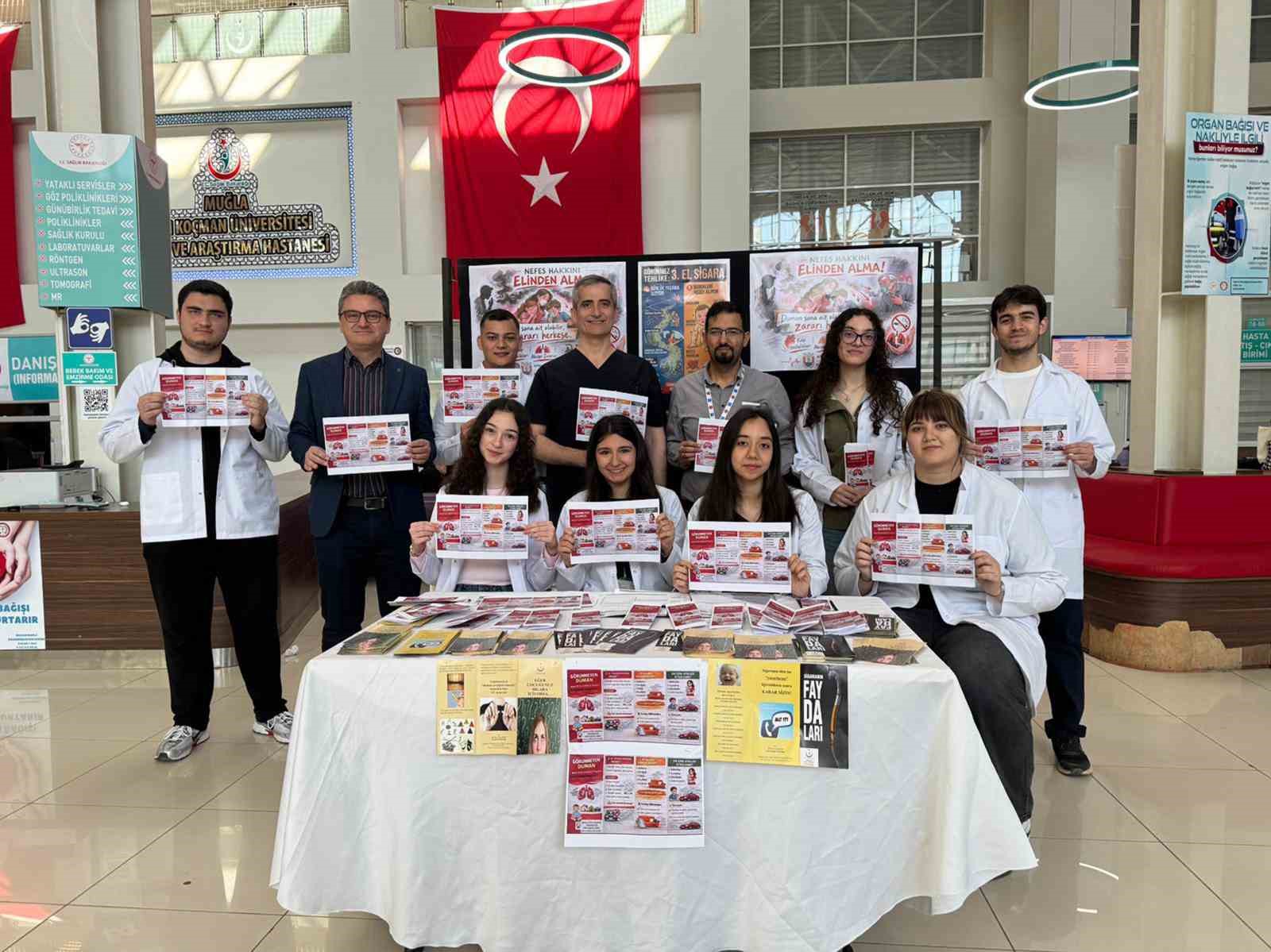 MSKÜ Tıp Fakültesi öğrencilerinden sigara dumanına karşı sosyal farkındalık projesi
