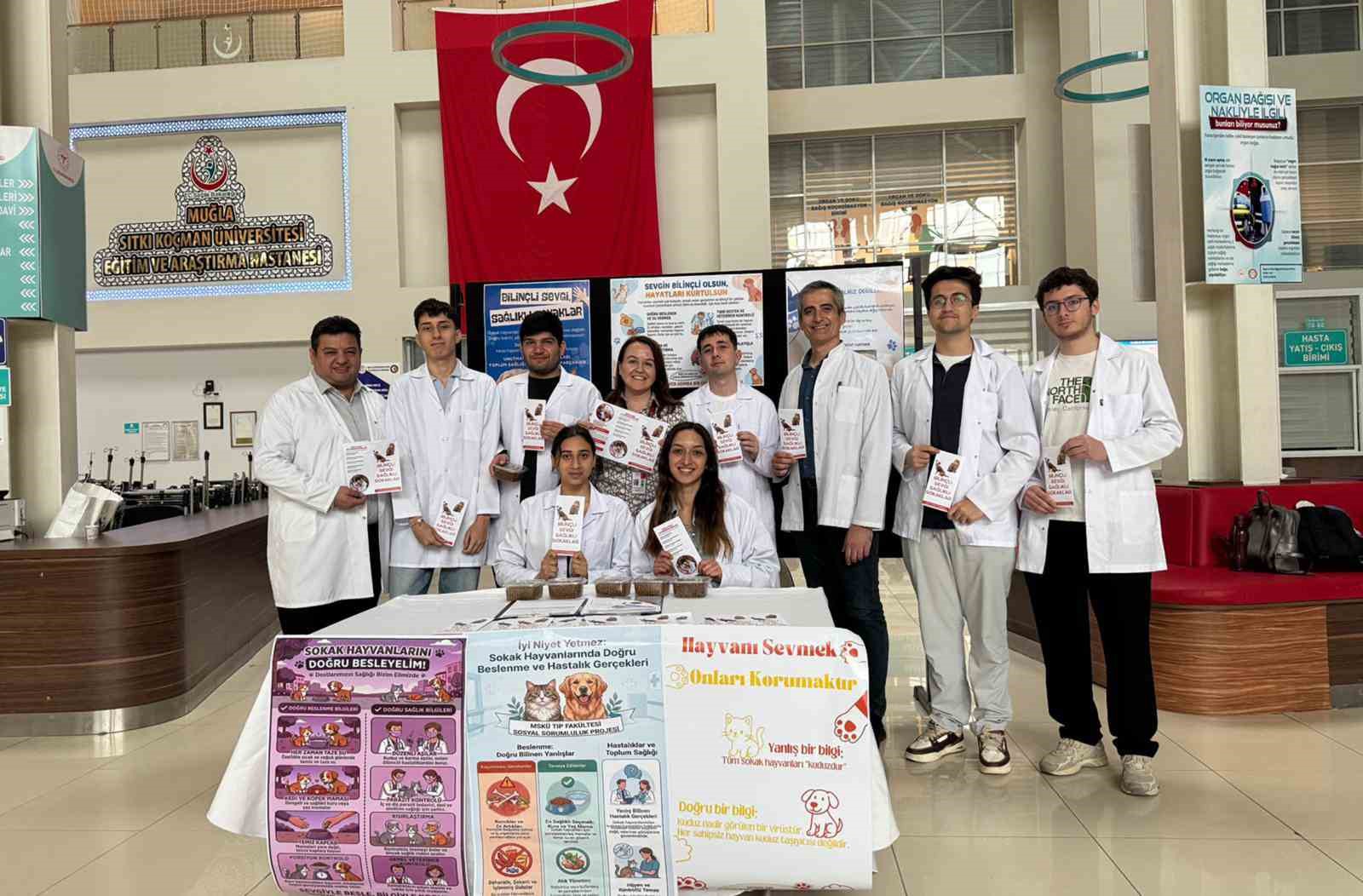 MSKÜ Tıp Fakültesi öğrencilerinden sokak hayvanları için sosyal sorumluluk projesi
