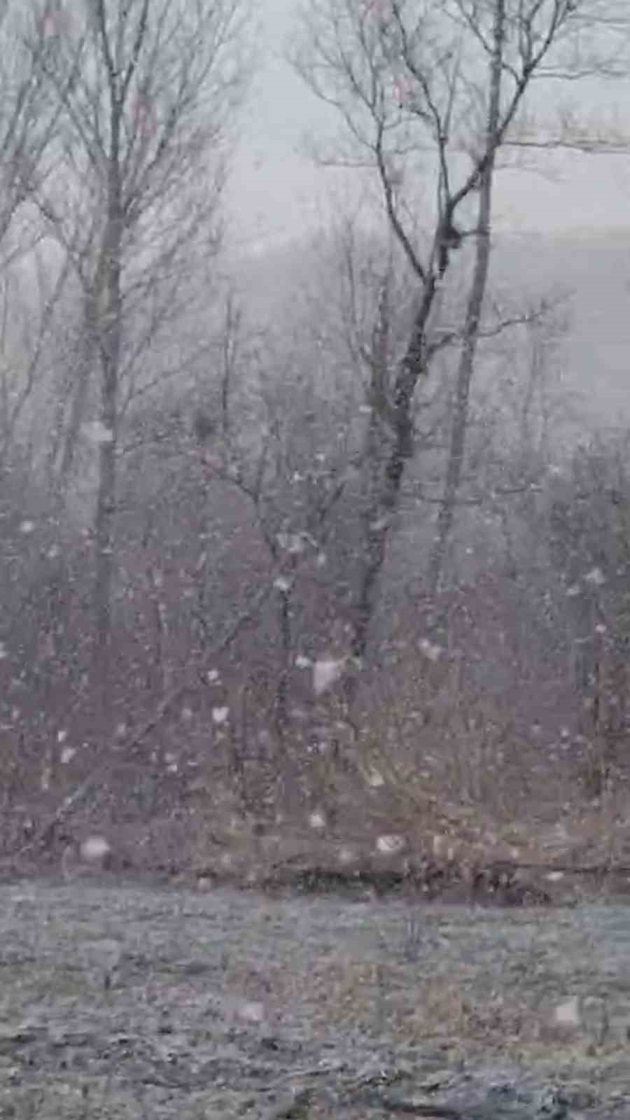 Mudurnu’da lapa lapa kar yağışı etkili oldu
