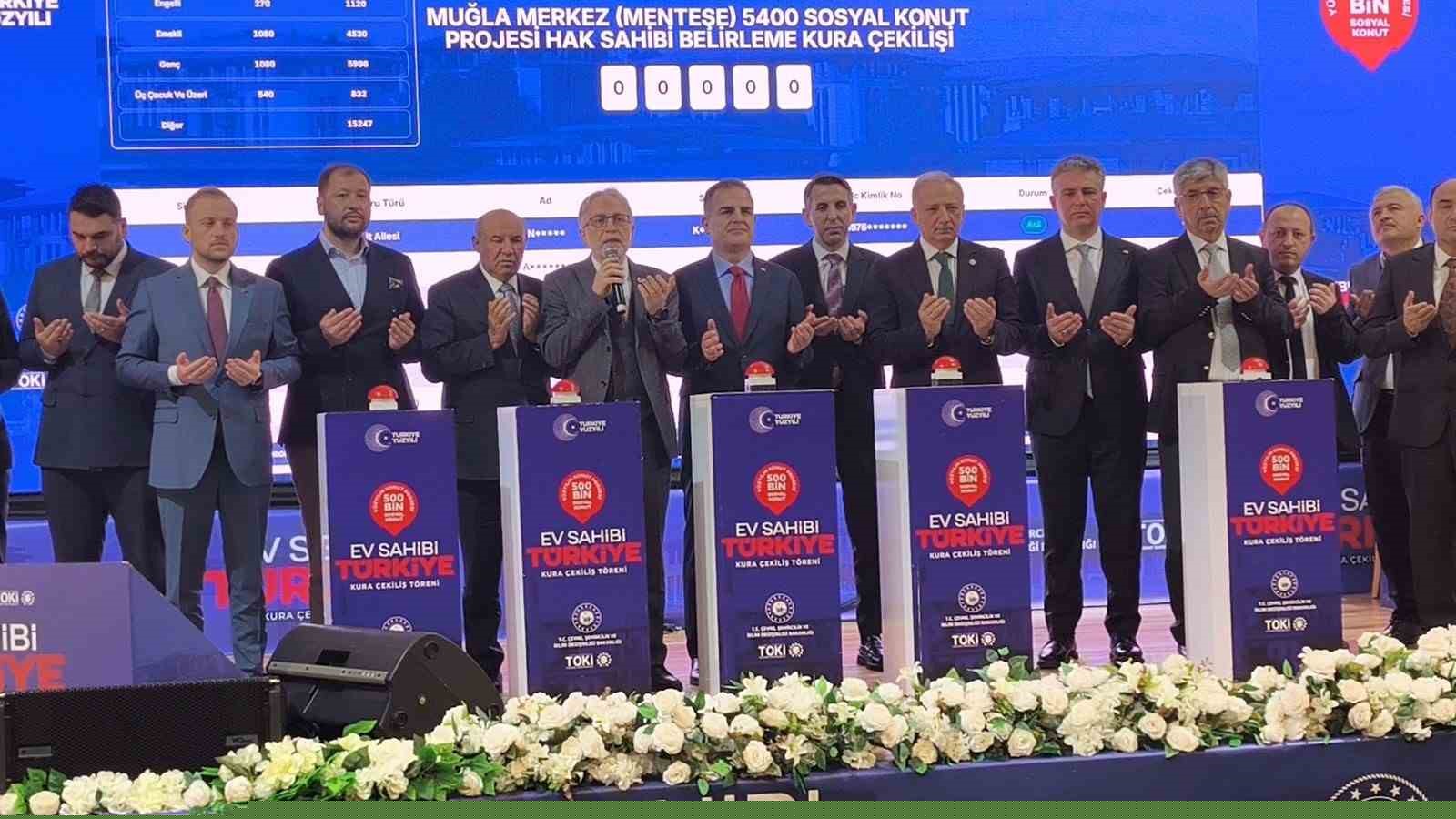 Muğla’da 6 bin 417 konutun hak sahipleri belirlendi
