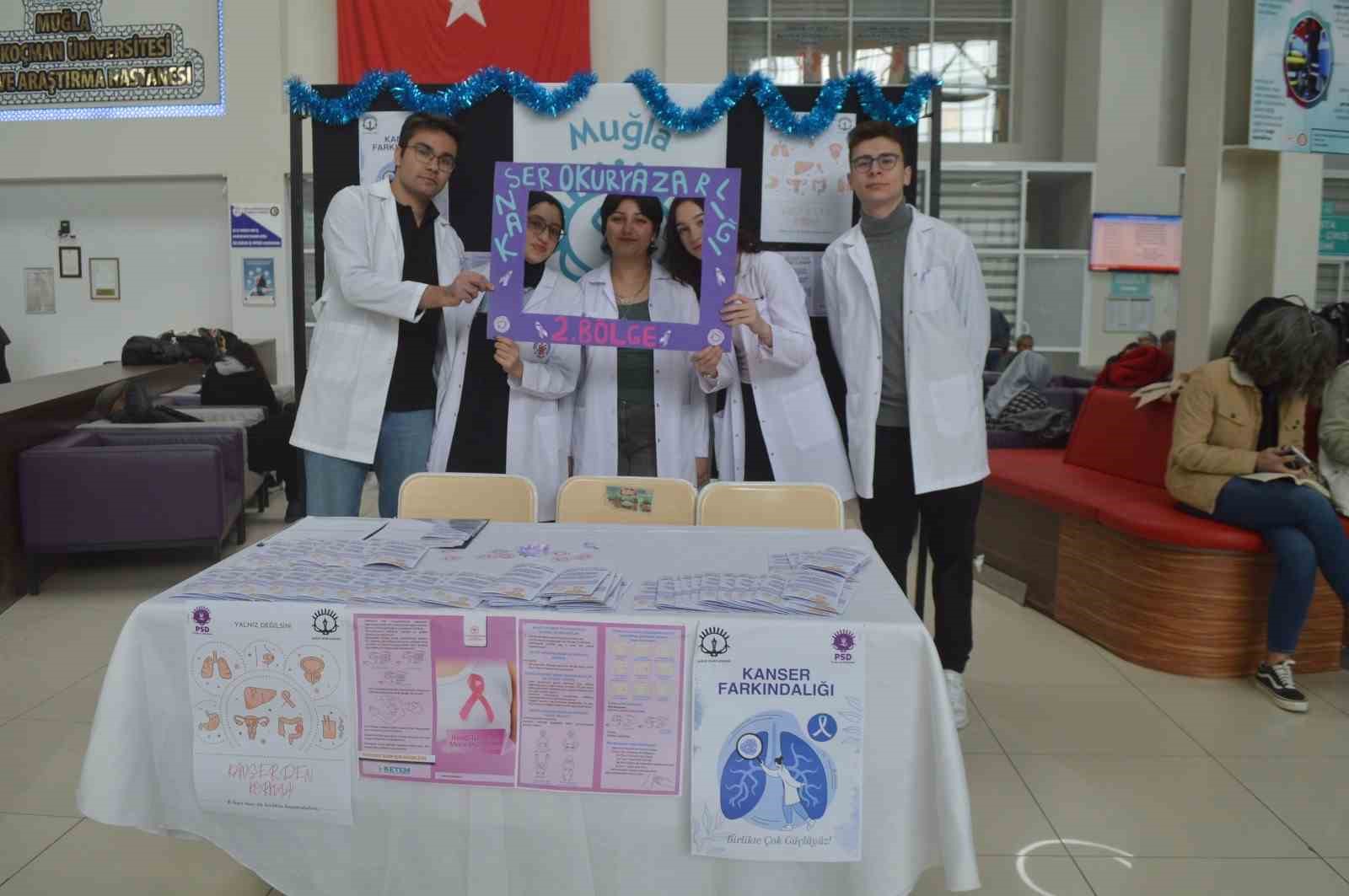 Muğla’da "kanser okuryazarlığı" seferberliği genç tıbbiyelerden önemli adım
