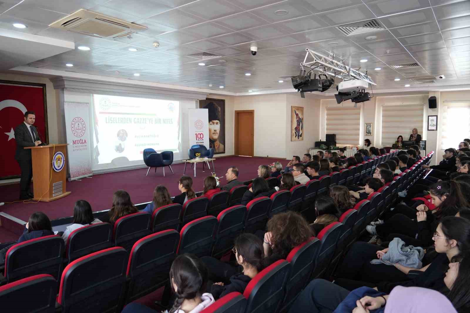 Muğla’da "Liselerden Gazze’ye Bir Nefes" paneli düzenlendi
