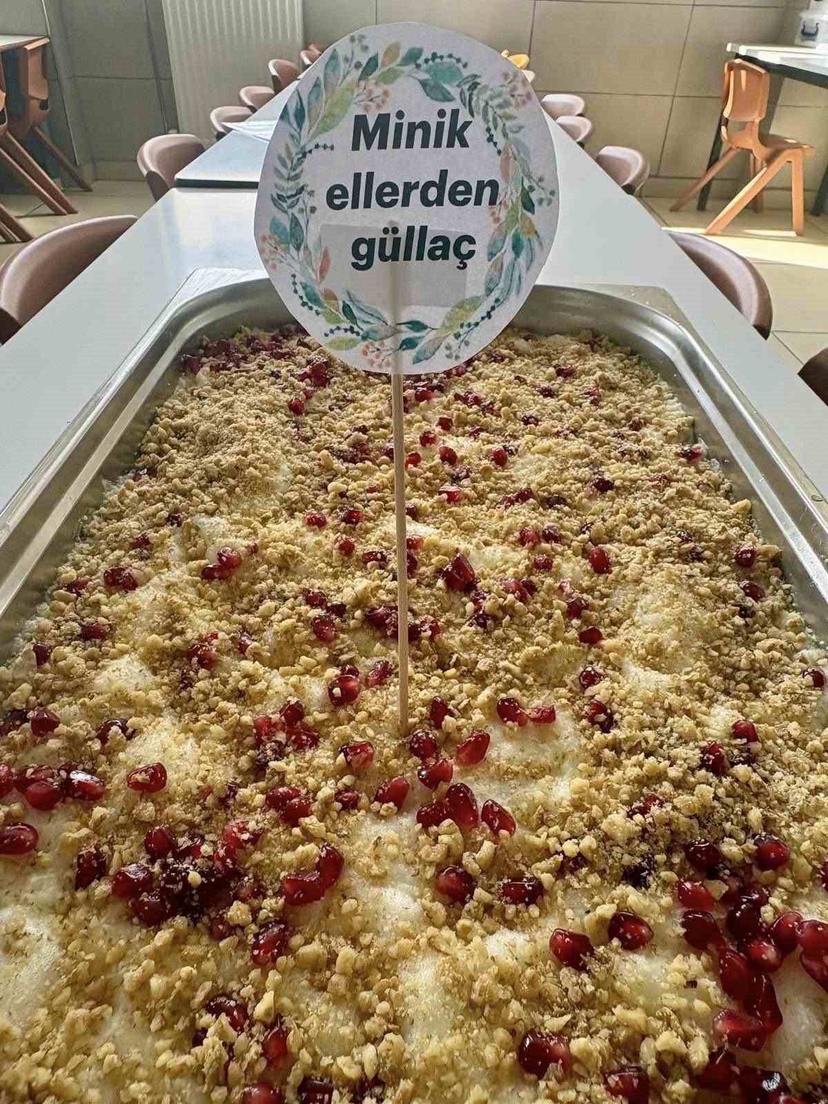 Muğla’da minik öğrenciler güllaç yapmayı öğrendi
