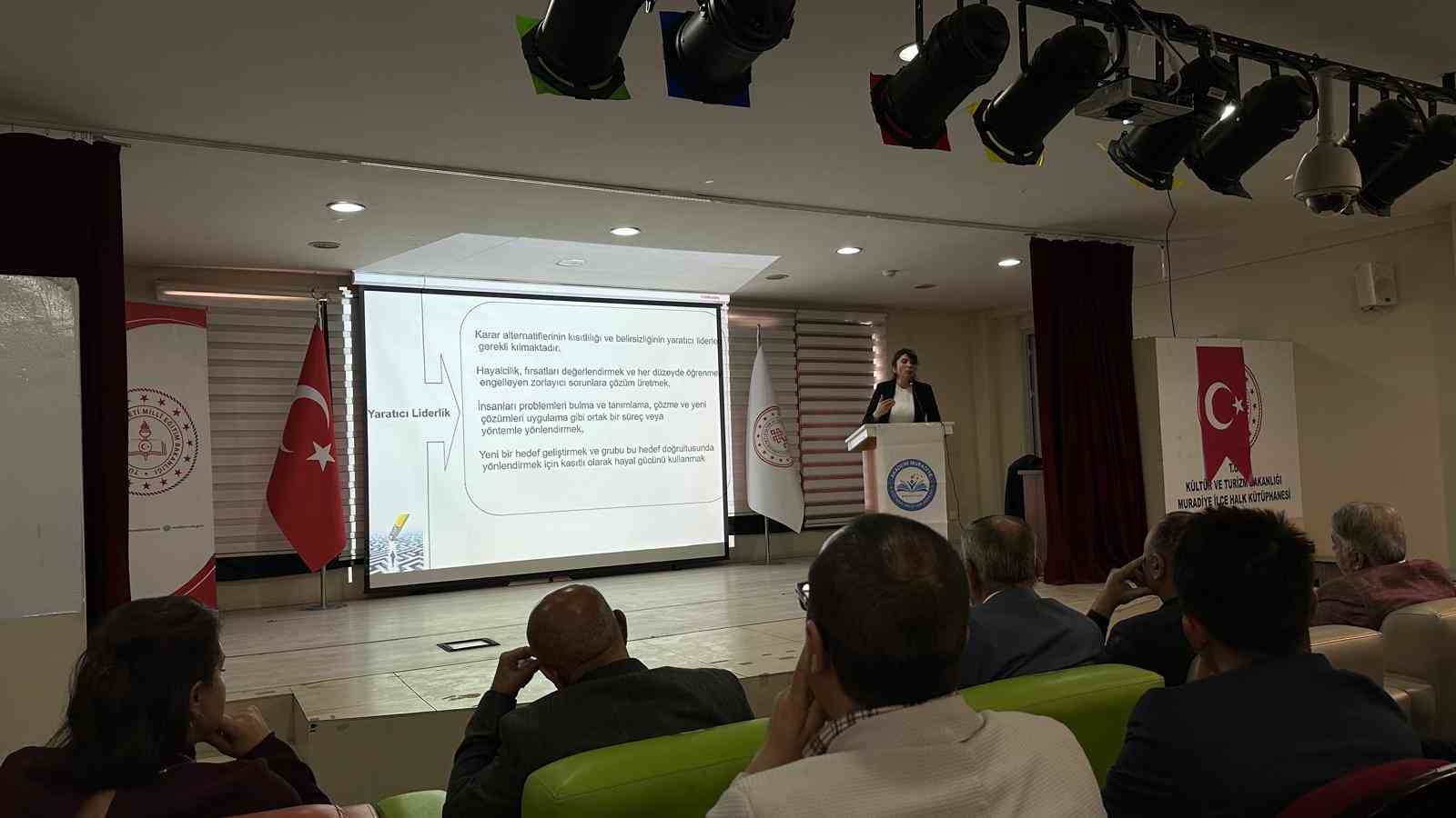 Muradiye’de "Eğitim Yönetiminde Liderlik, Vizyon ve Yönetim Semineri" düzenlendi
