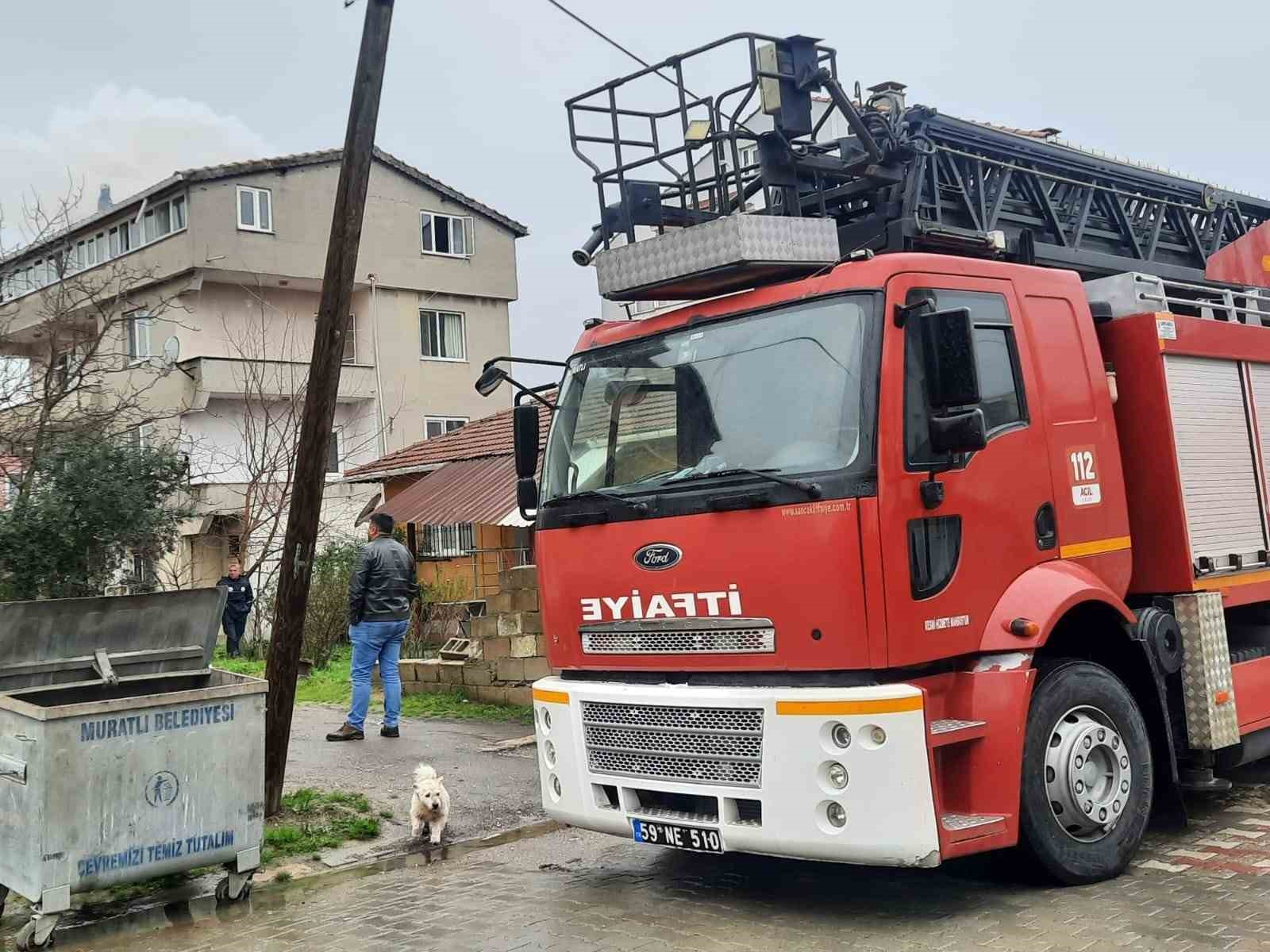 Muratlı’da baca yangını korkuttu
