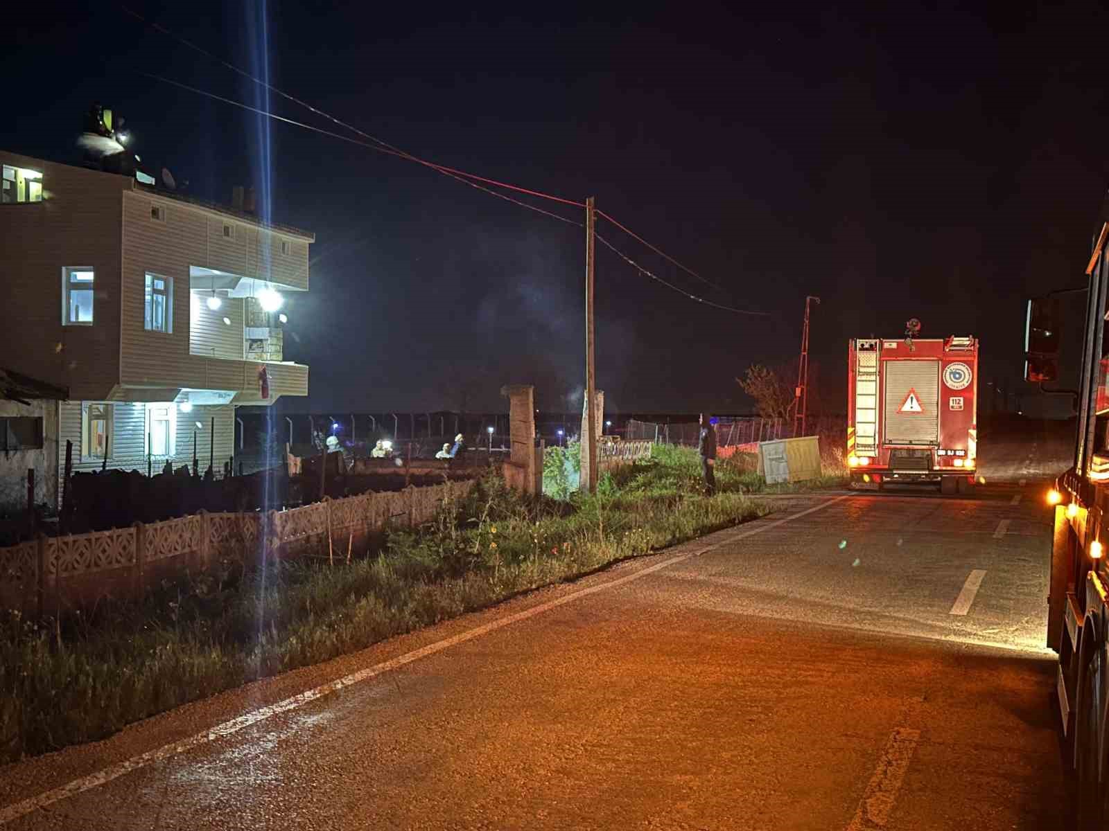 Muratlı’da baca yangını
