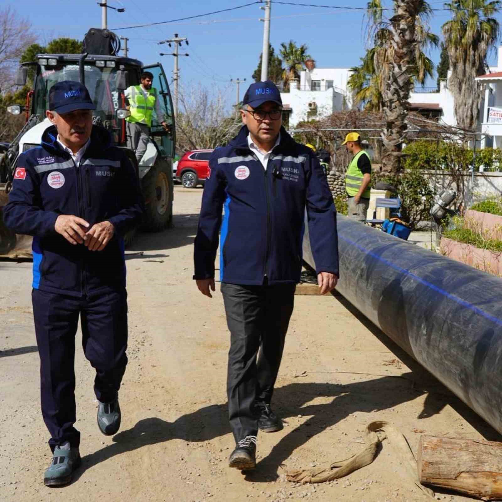 MUSKİ Genel Müdürü Şengül Bodrum’daki çalışmaları inceledi

