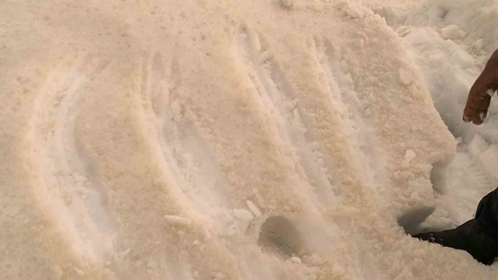 Muş’ta bembeyaz kar bir gecede kahverengiye dönüştü
