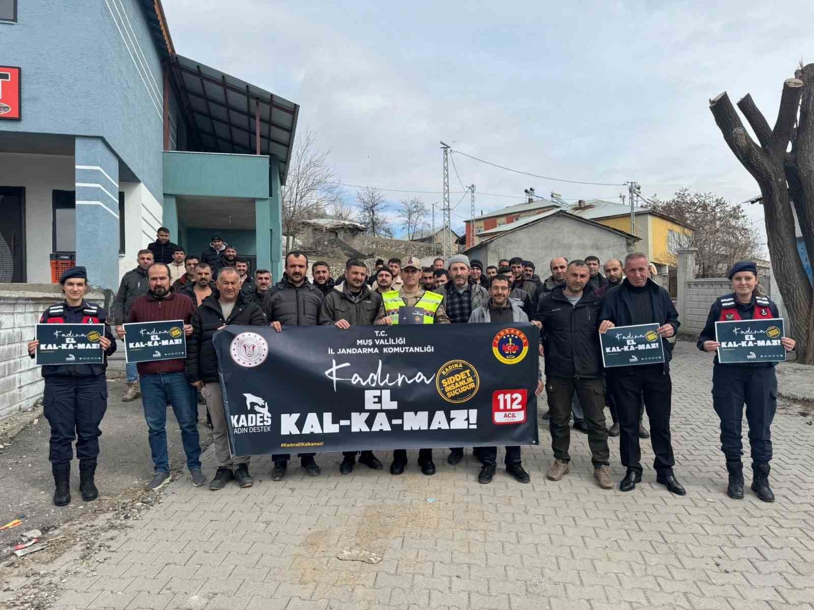 Muş’ta kadına yönelik şiddetle mücadele için bilinçlendirme çalışması

