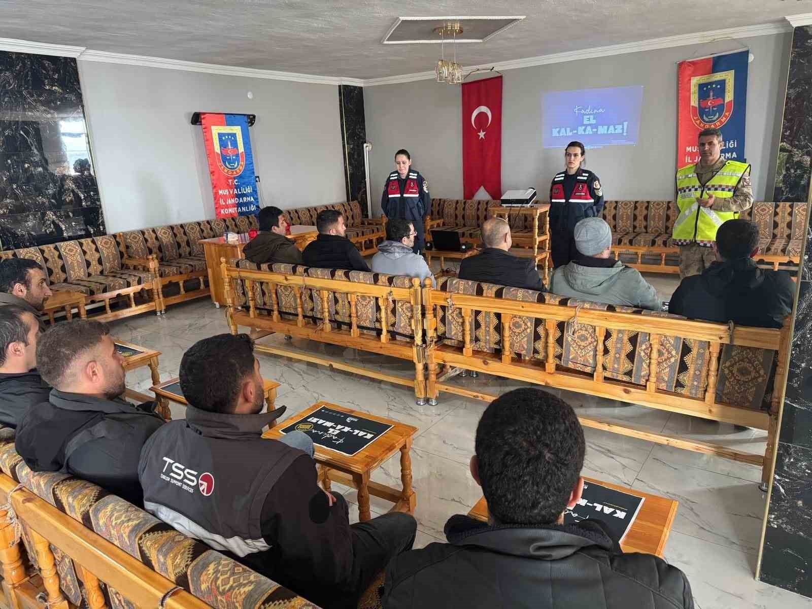 Muş’ta kadına yönelik şiddetle mücadele için bilinçlendirme çalışması
