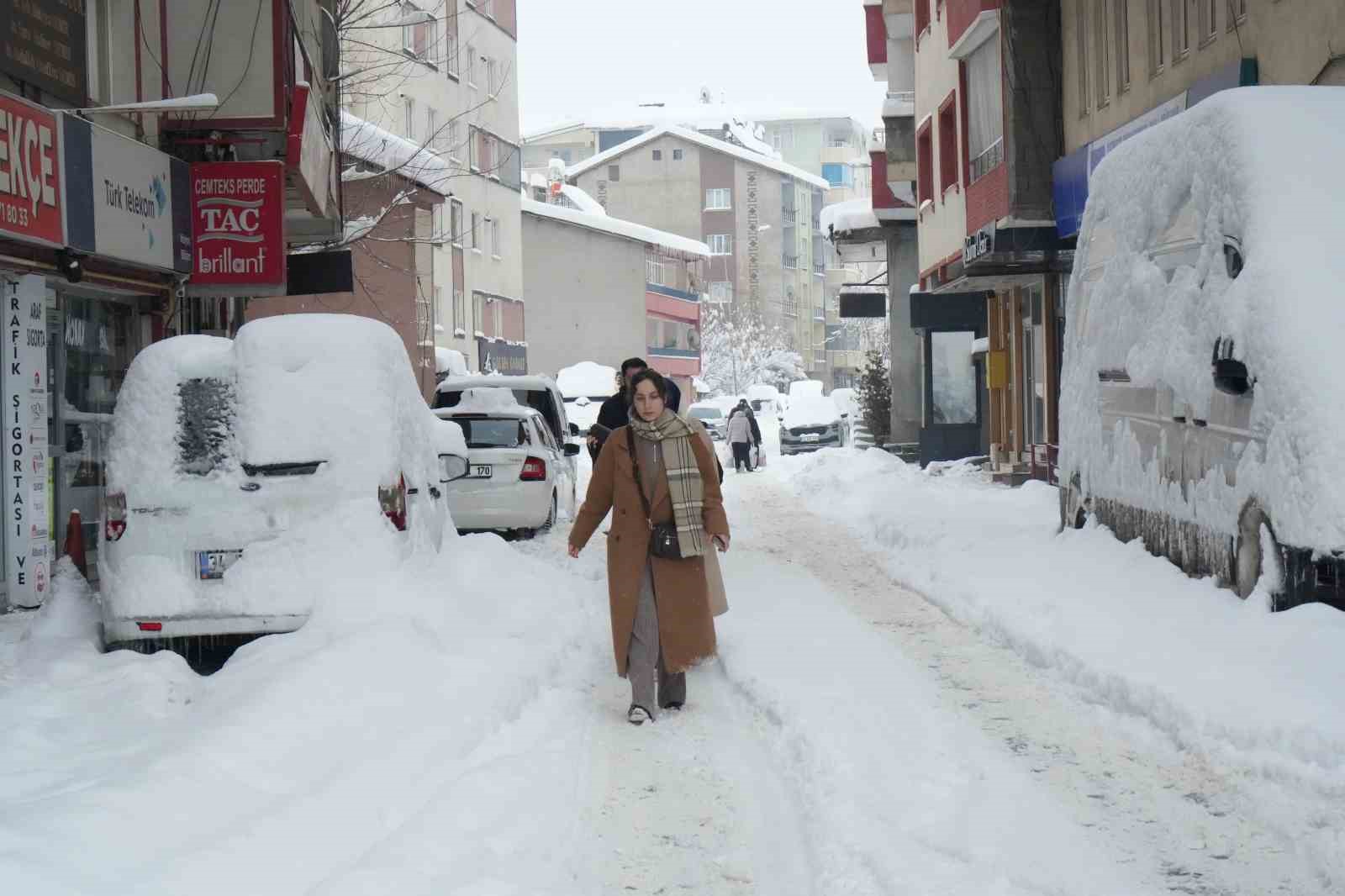 Muş’ta yoğun kar yağışı hayatı olumsuz etkiledi
