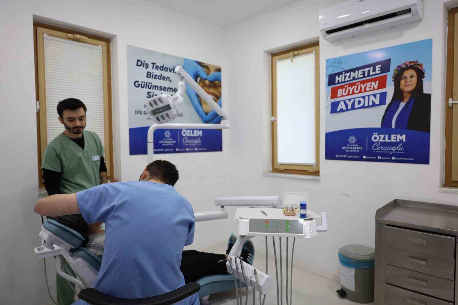 Nazilli Ağız ve Diş Sağlığı Polikliniği’ne vatandaşlardan yoğun ilgi
