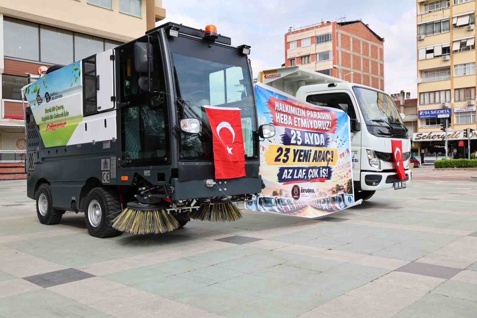 Nazilli Belediyesi’nden 23 ayda 23 yeni araç
