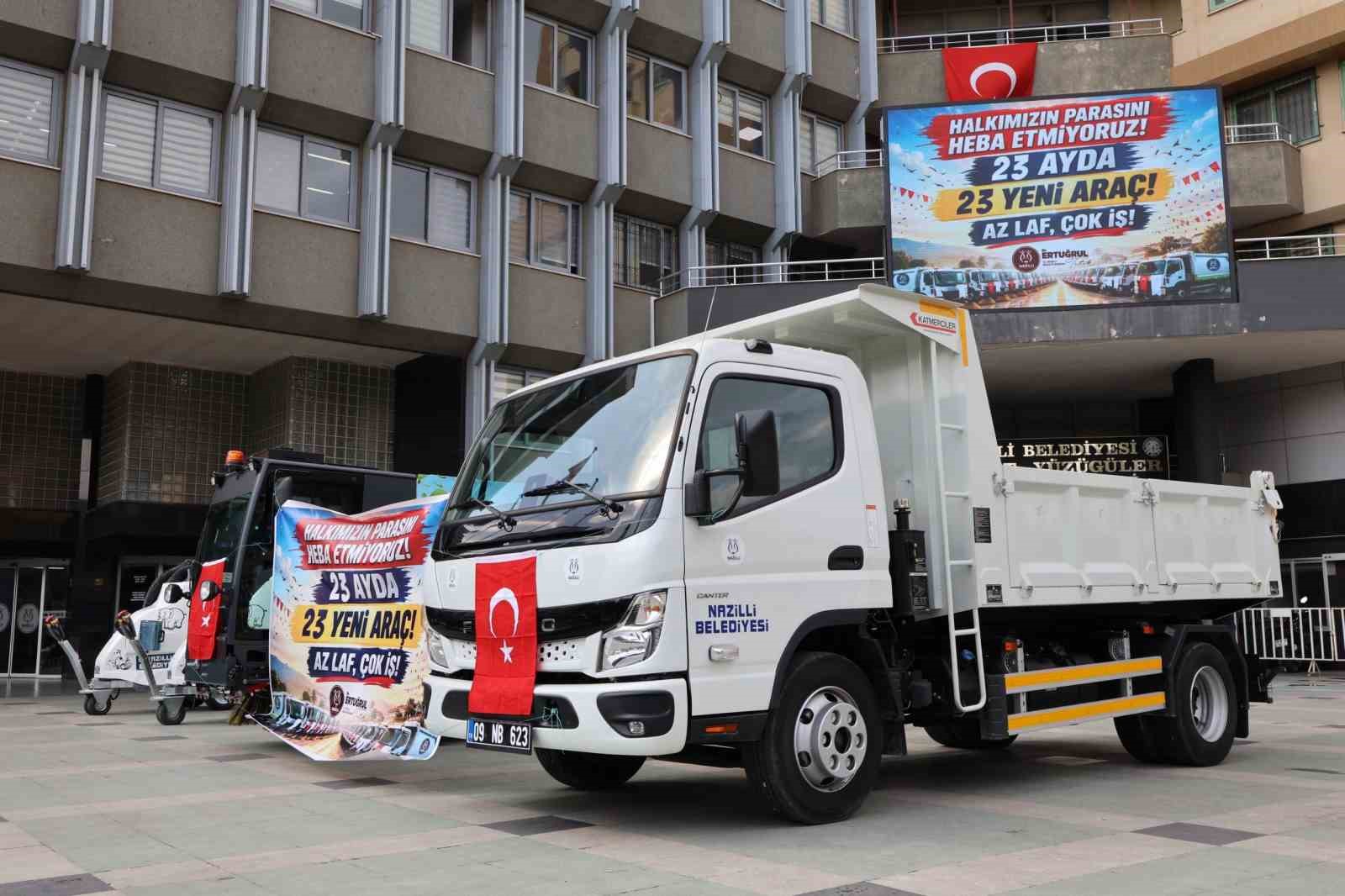 Nazilli Belediyesi’nden 23 ayda 23 yeni araç
