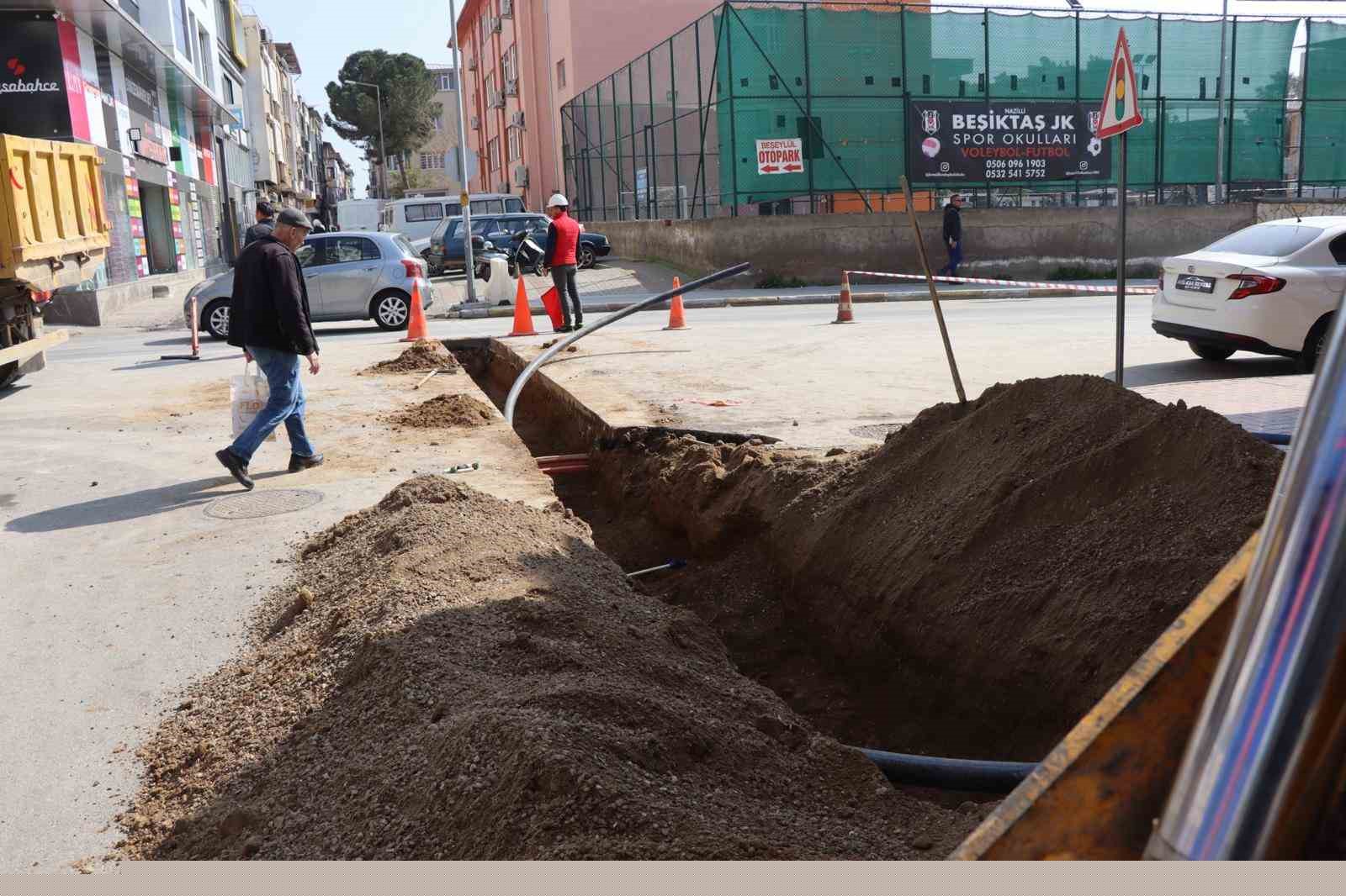 Nazilli’nin 50 yıllık iyi su hattı yenilendi
