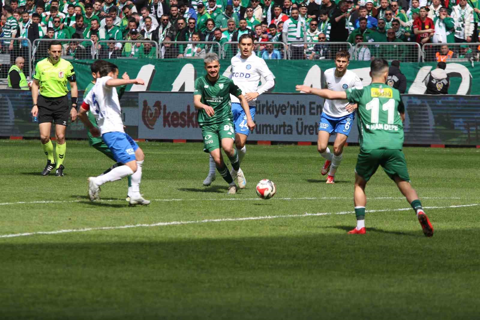 Nesine 2. Lig: Ankara Demirspor: 0 - Bursaspor: 1 (İlk yarı)
