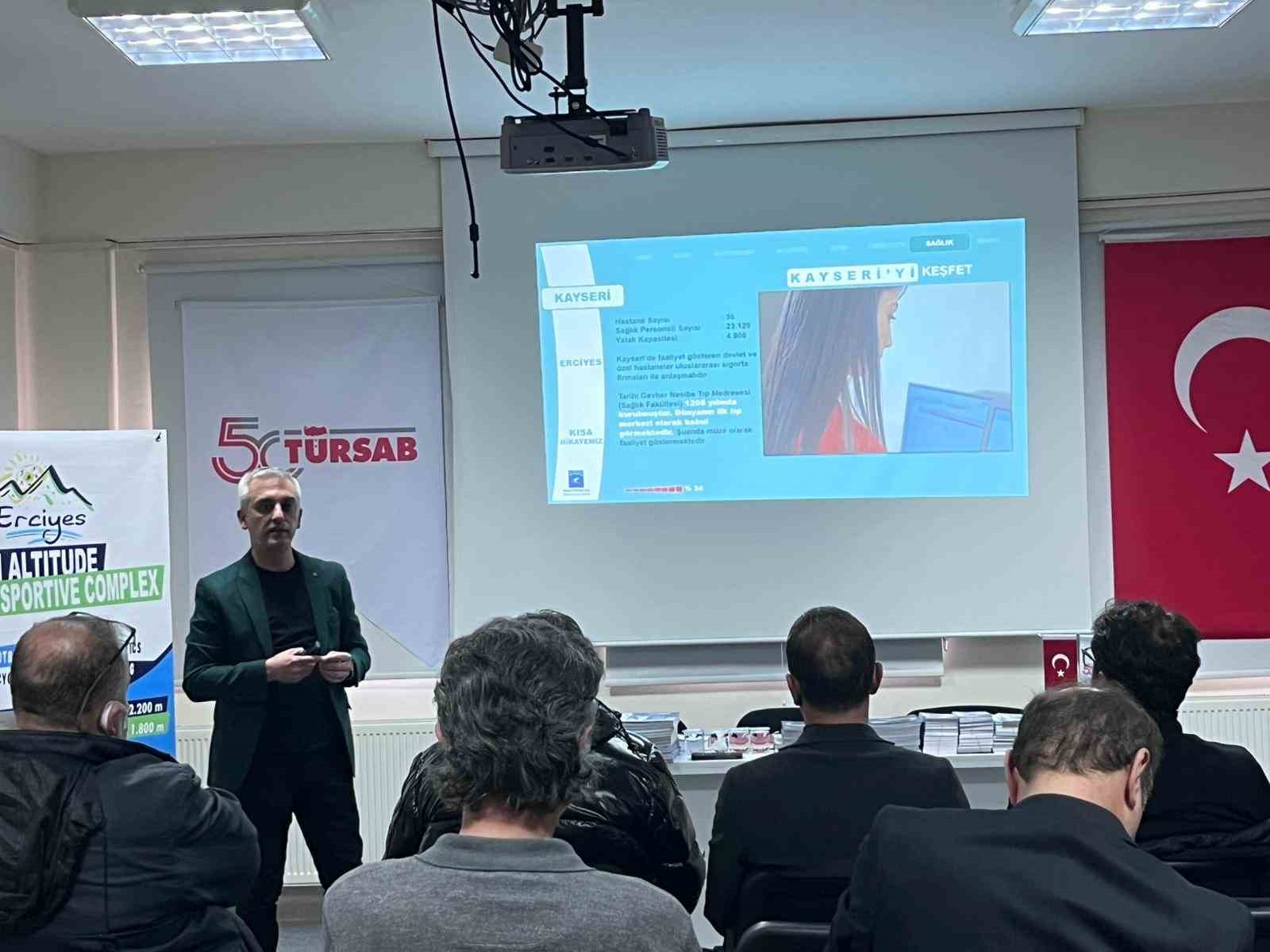 Nevşehirli seyahat acentelerine Erciyes sunumu gerçekleştirildi
Nevşehirli seyahat acentelerine Erciyes sunumu gerçekleştirildi