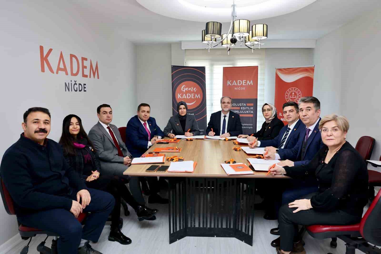 Niğde Ömer Halisdemir Üniversitesi ile KADEM arasında iş birliği protokolü
