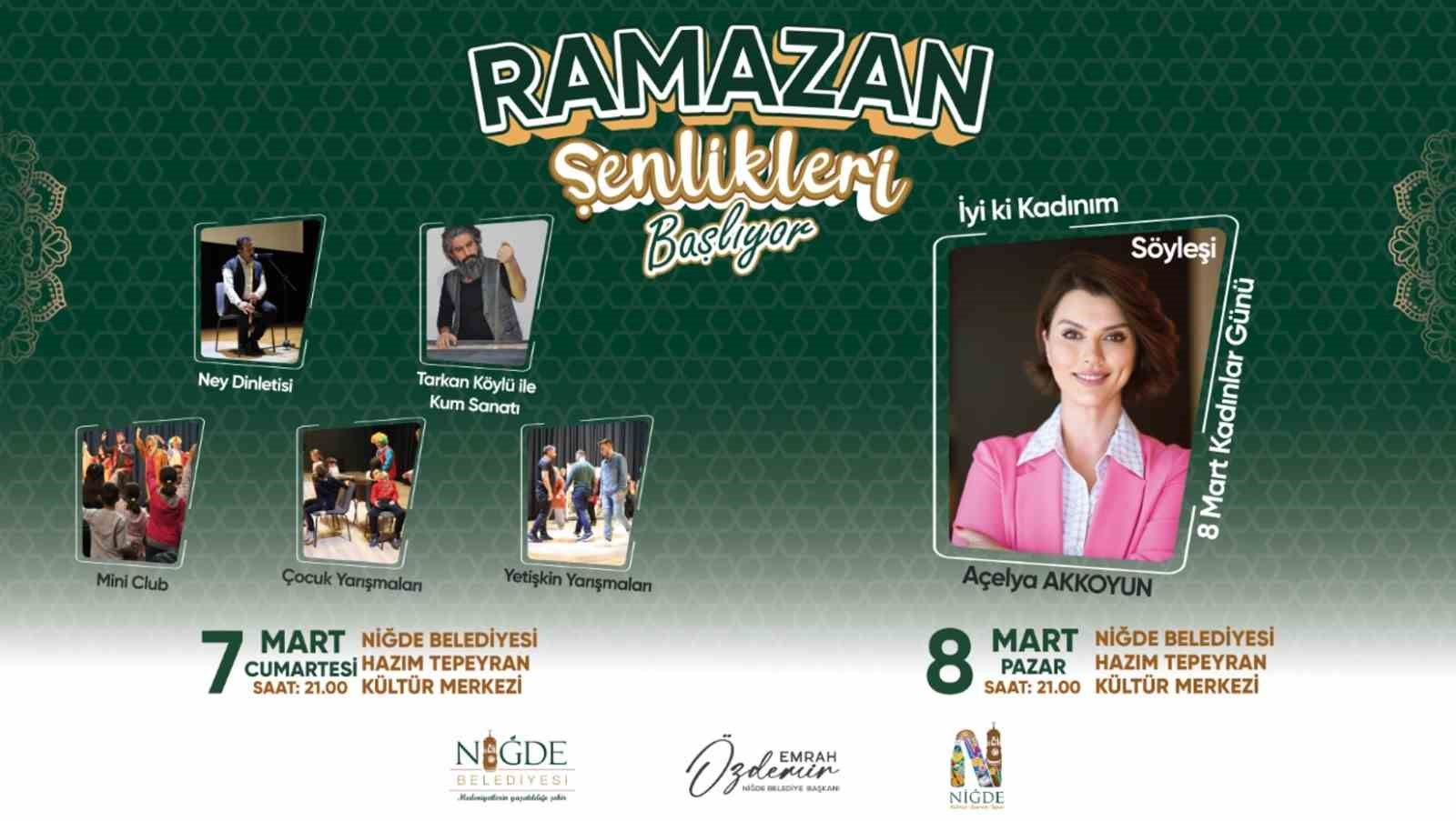 Niğde’de Ramazan coşkusu başladı
