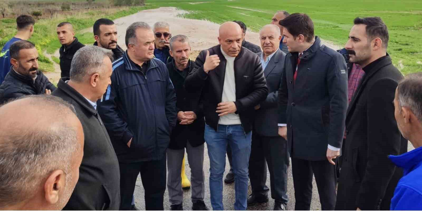 Nusaybin’de selin etkili olduğu bölgelerde inceleme yapıldı
