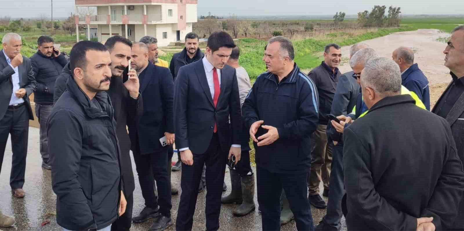 Nusaybin’de selin etkili olduğu bölgelerde inceleme yapıldı
