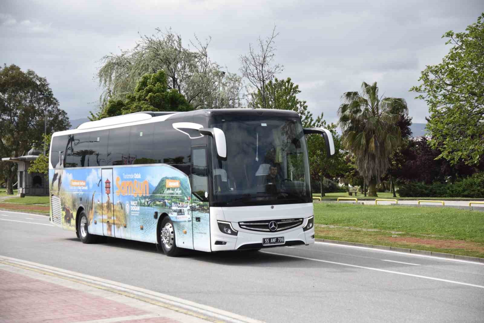 Odak Samsun otobüsleri ile kışın rota "Ladik Akdağ"
