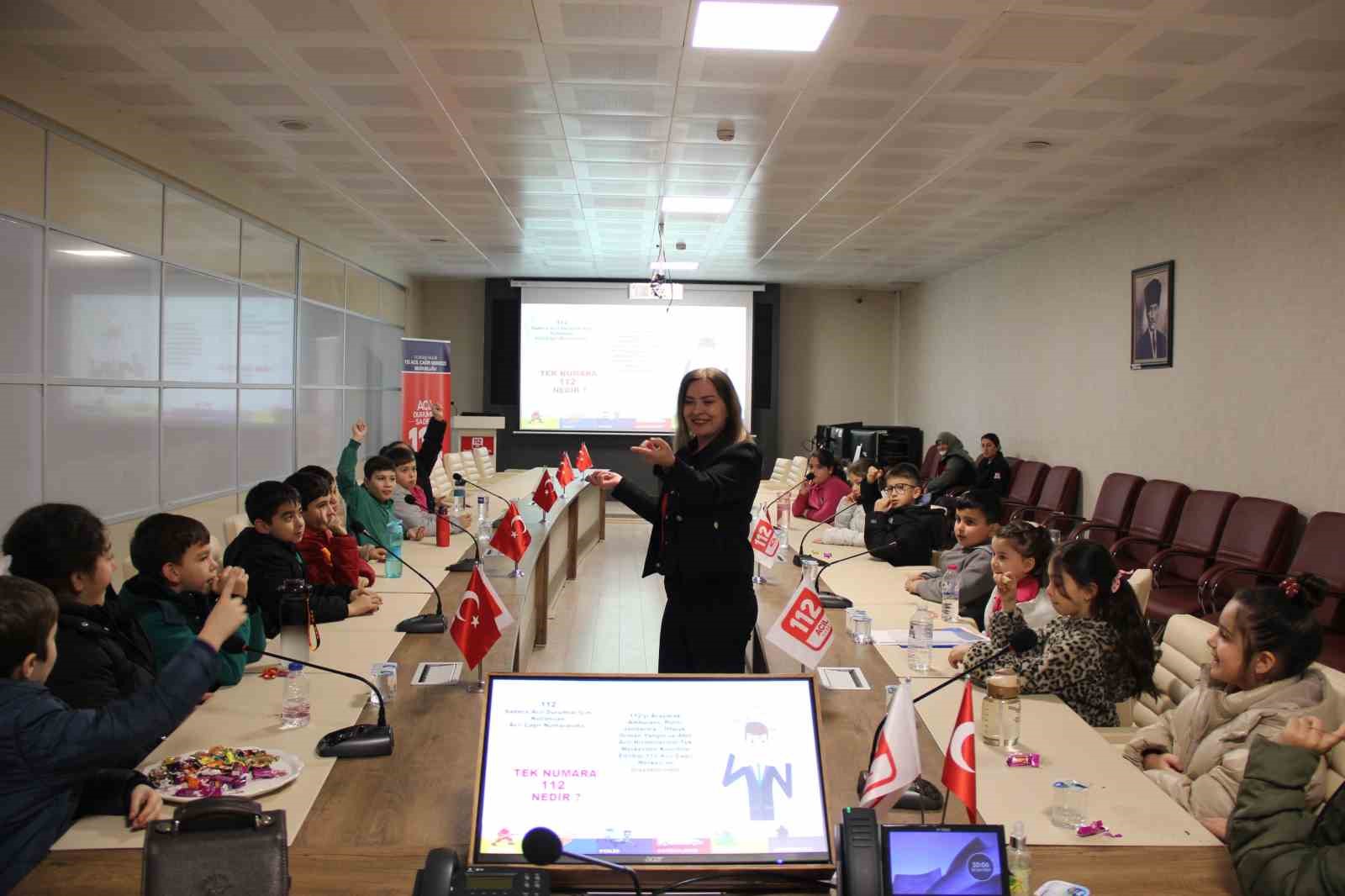 Öğrenciler 112’yi öğrendi
