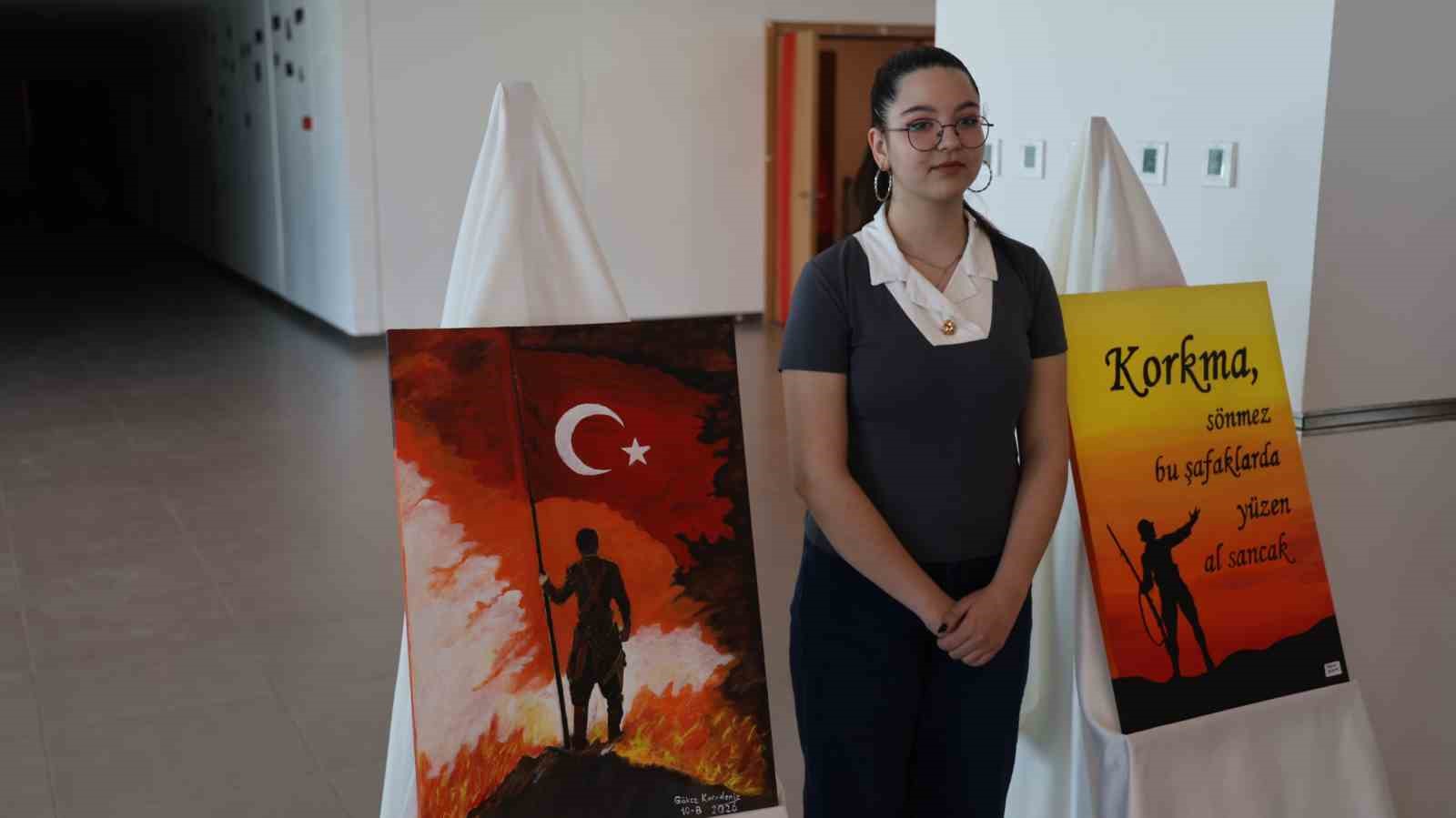 Öğrenciler, Mehmet Akif Ersoy’u  tiyatro ve resim sergisiyle anlattı
