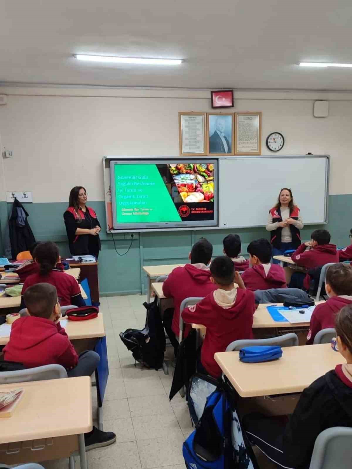 Öğrencilere gıda güvenliği ve iyi tarım eğitimi verildi
