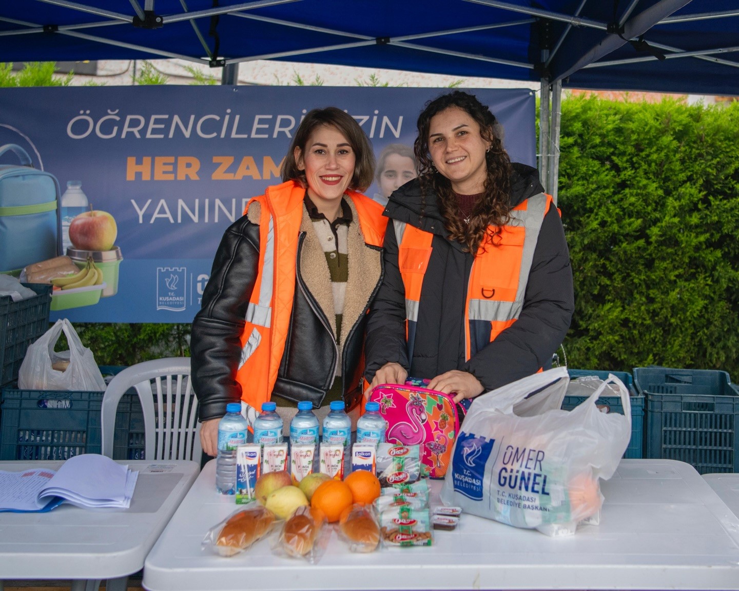 Öğrencilere ikinci dönemin ilk beslenme çantaları ulaştırıldı
