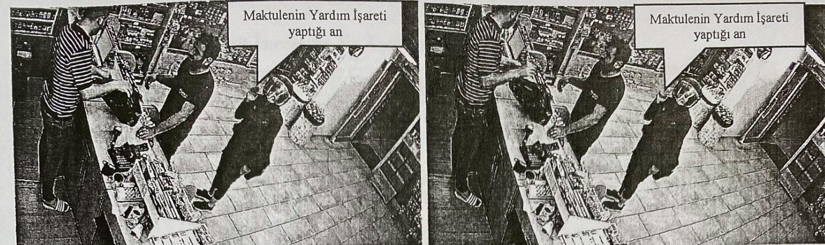 Öldürülmeden önce yaptığı yardım işaretiyle gündeme gelmişti
