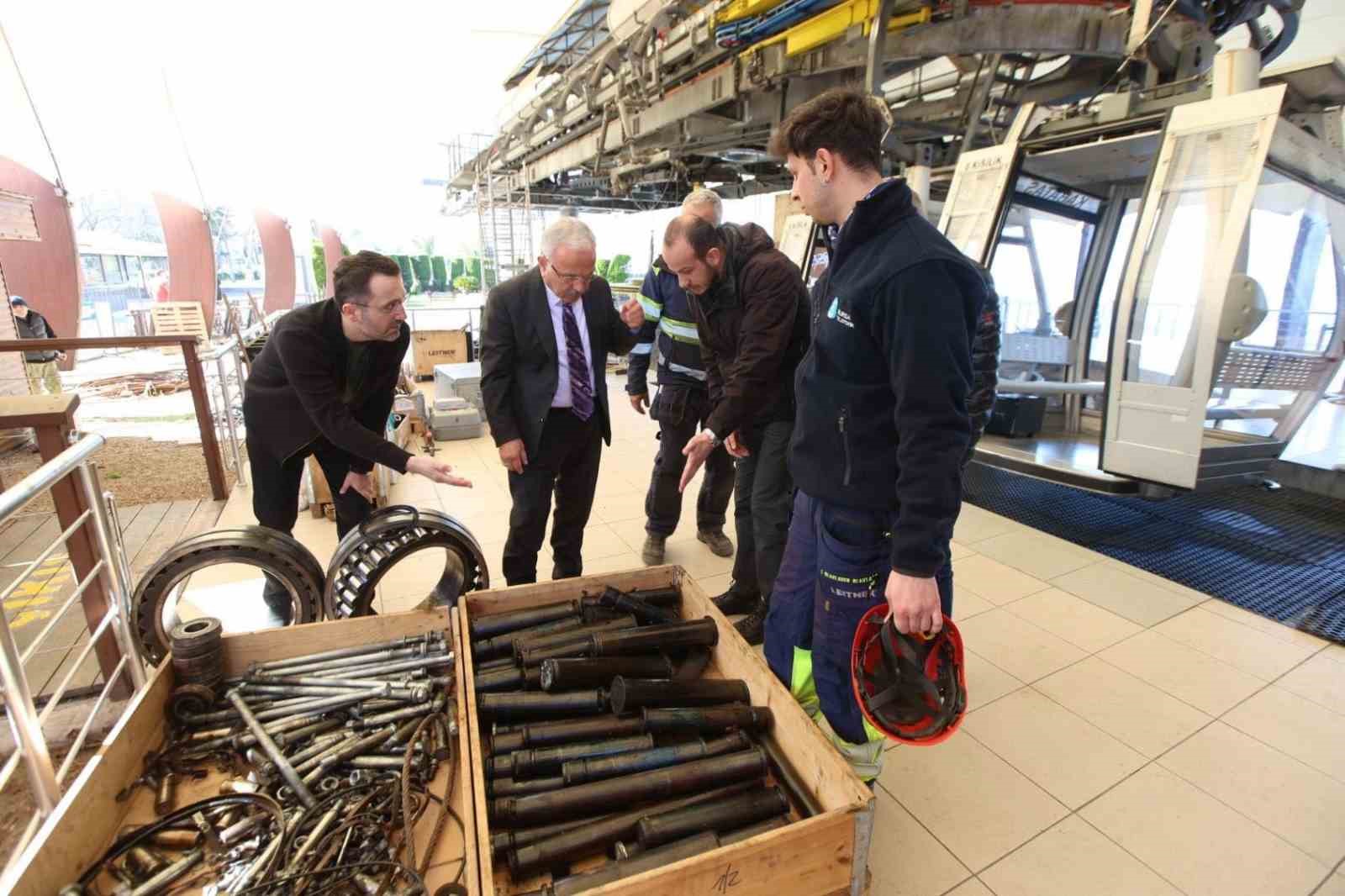 Ordu’da teleferikte bakım zamanı

