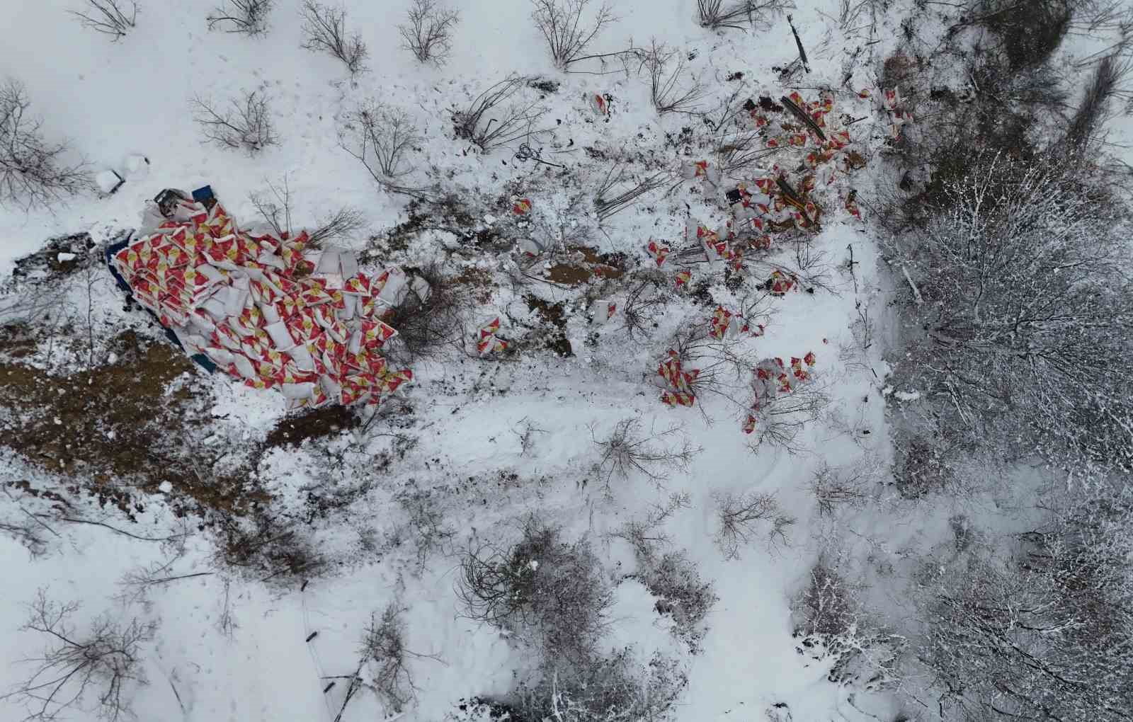 Ordu’da tır, 600 metre uçurumdan yuvarlandı: Kaza anı kamerada
