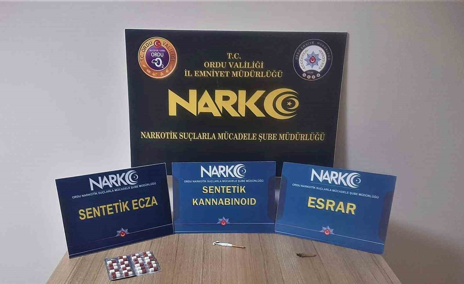 Ordu’da uyuşturucu operasyonlarında 4 tutuklama
