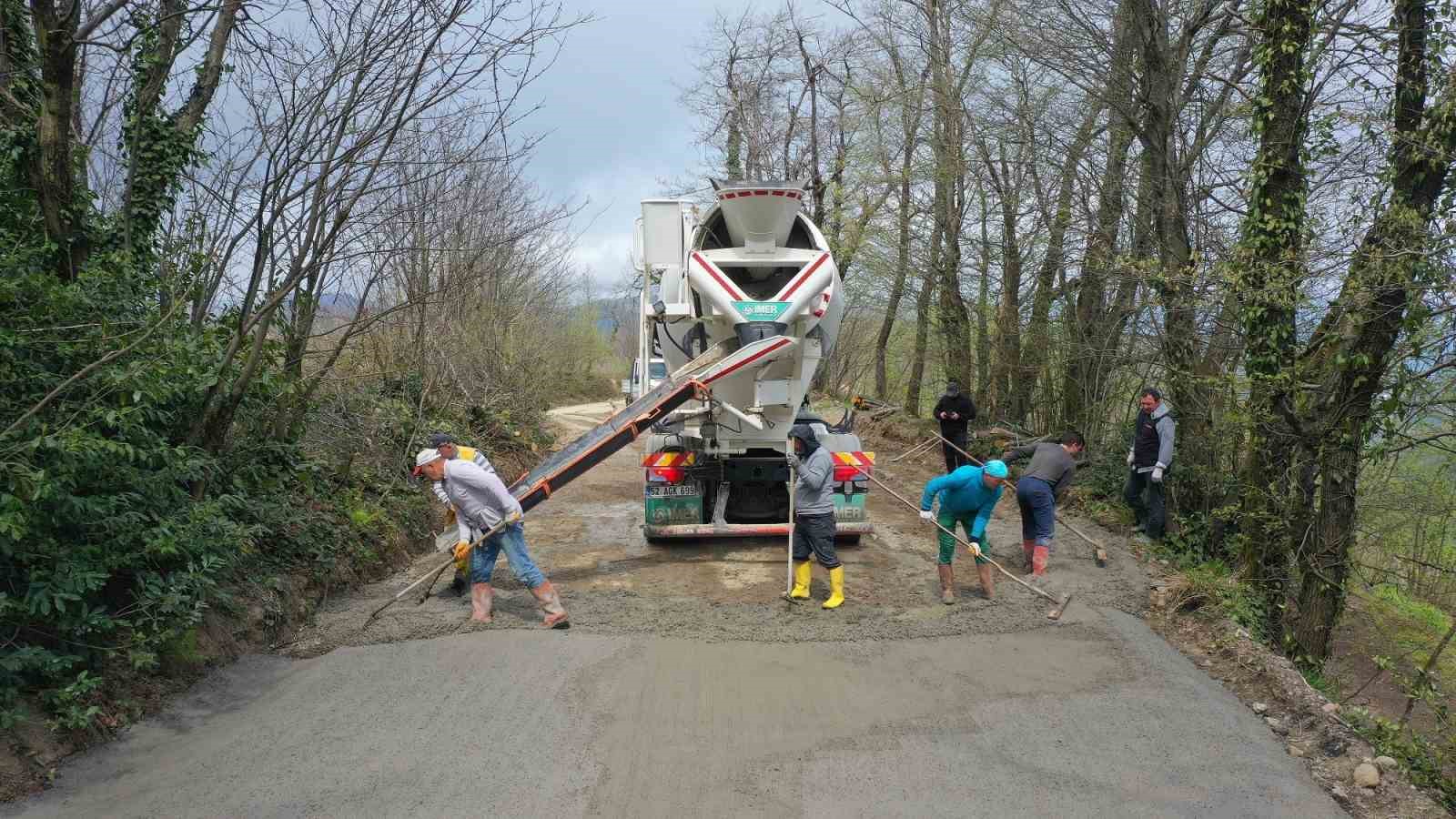 Ordu’nun kırsalında ulaşım konforu artıyor

